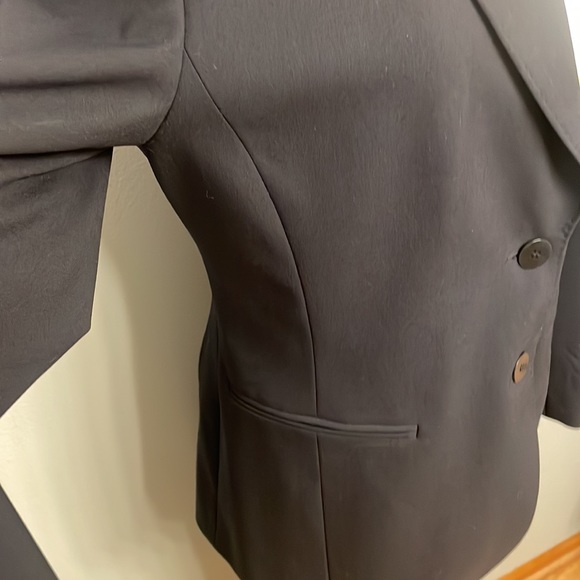 Lafayette 148 Perfect Navy 2 Button Blazer/Jacket Wool - Picture 8 of 12